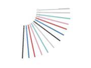 Reusable Plastic Drinking Straws for RTIC, Starbucks, Tumblers Mug, Set of 12