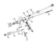 Binks BIN-6-229 Model 2001 Conventional Suction Feed Gun (6229)