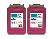 2 Pack Color #61XL for HP Deskjet 2050 2510 2512 2514 2540 2541 2542 2543 2544