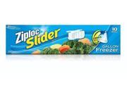 Ziploc Slider Freezer Bags, Gallon, 10 Ct