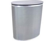 Redmon Pewter Style Bowed Front Hamper-Pewter/Silver 2289 Hamper NEW