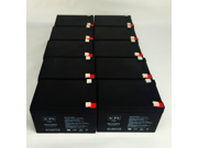 SPS Brand 12V 12Ah Replacement Battery (SG12120T2) for Exide PW 5105-700 (10 Pack)