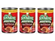 Chef Boyardee Overstuffed Beef Ravioli 3 Can Pack