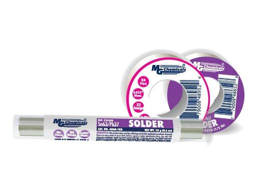 MG Chemicals 4888-227G Sn63/Pb37 Rosin Core Leaded Solder, 0.062' Diameter