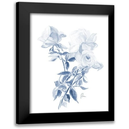Murdock  Ramona 15x18 Black Modern Framed Museum Art Print Titled - Tres Blue Rose