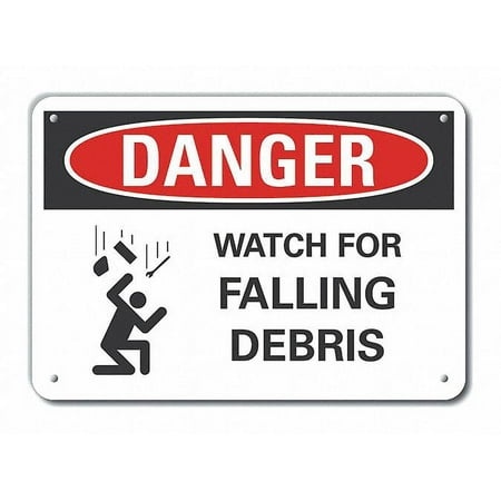 Lyle Danger Sign 7 in X 10 in Aluminum LCU4-0255-NA_10X7