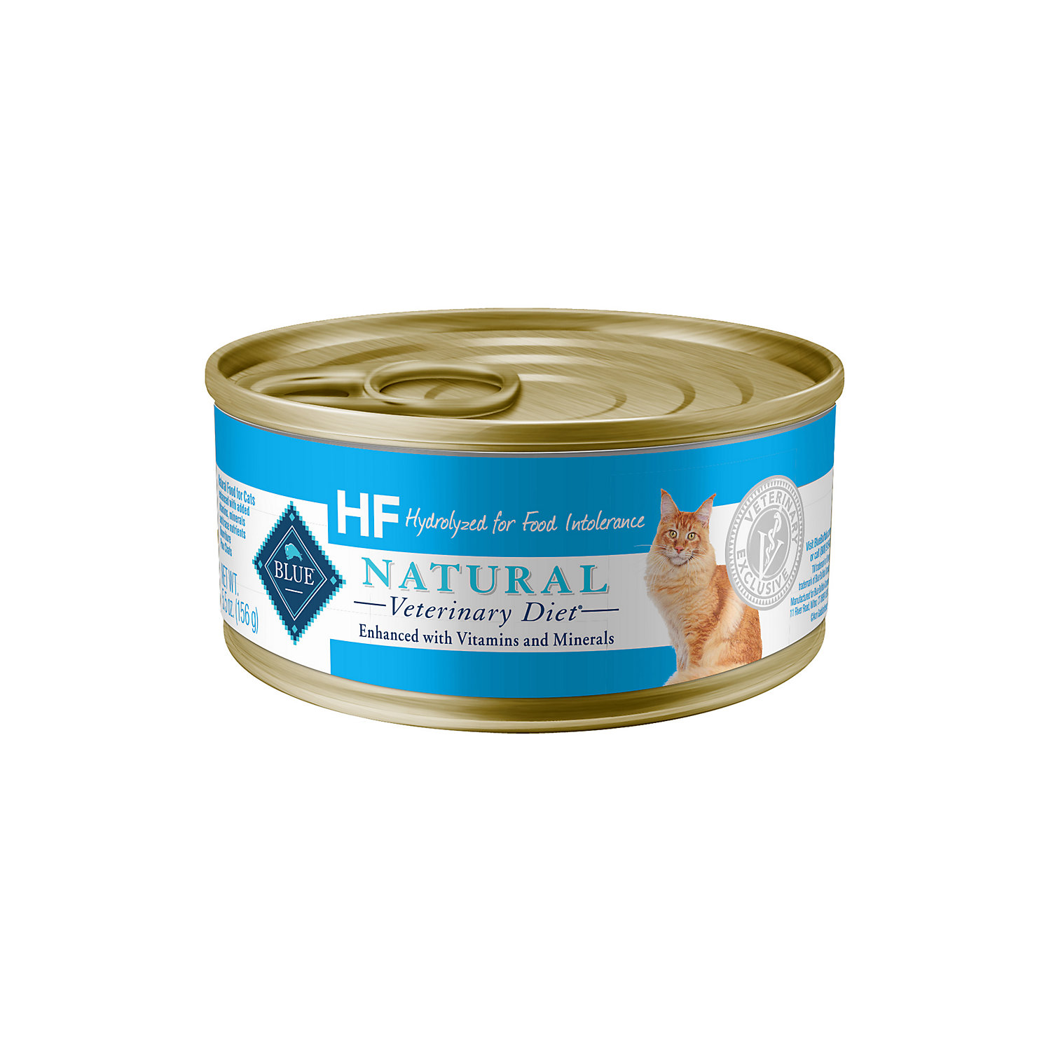 Blue Buffalo Natural Veterinary Diet Salmon HF Hydrolyzed Food Intolerance Wet Cat Food, 5.5 Oz., Count of 24