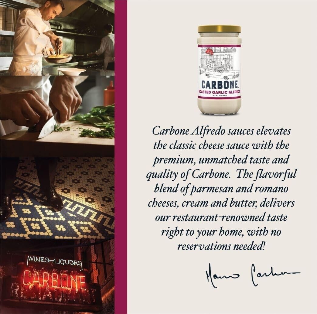 Carbone Roasted Garlic Alfredo Sauce - 15oz thumbnail