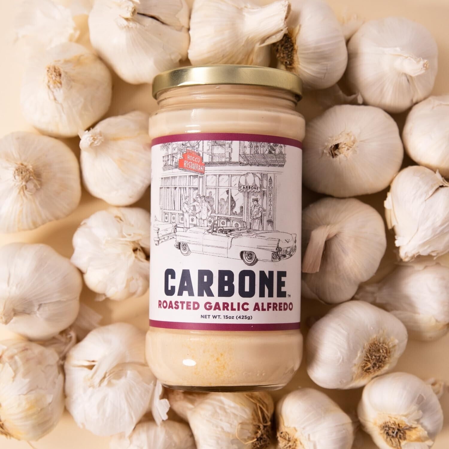 Carbone Roasted Garlic Alfredo Sauce - 15oz thumbnail