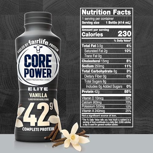 World Group Packing Solutions Fairlife Core Power Elite 42g High Protein Milk Shakes Variety 6 Pack - Vanilla, Chocolate, Strawberry - Ready to Drink  thumbnail