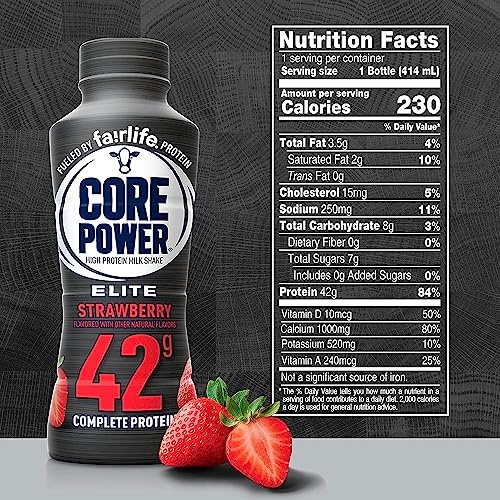 World Group Packing Solutions Fairlife Core Power Elite 42g High Protein Milk Shakes Variety 6 Pack - Vanilla, Chocolate, Strawberry - Ready to Drink  thumbnail