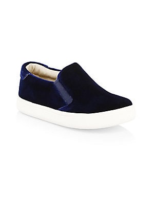 Old Soles Velvey Hoff (Toddler/Little Kid) (Midnight) Girl's Shoes