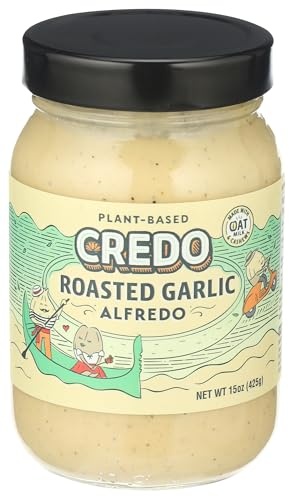 CREDO Foods Vegan Sauce Alfredo Roasted Garlic, 425g