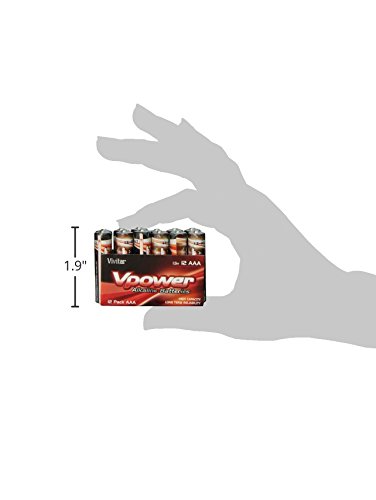 Vivitar V-12AAA-ALK AAA Alkaline Batteries, 12 Count thumbnail