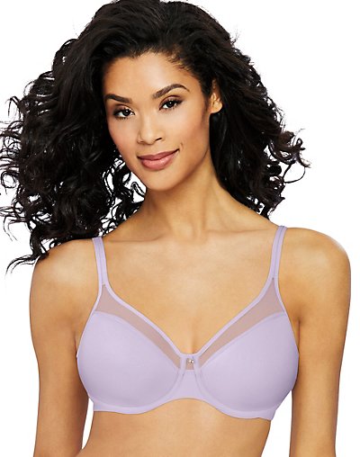Bali One Smooth U Ultra Light Illusion Neckline Underwire Bra Morning Orchid 34B