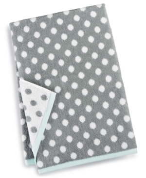 Martha Stewart Collection Cotton Dot Spa Fashion Bath Towel, Created for Macy's Bedding