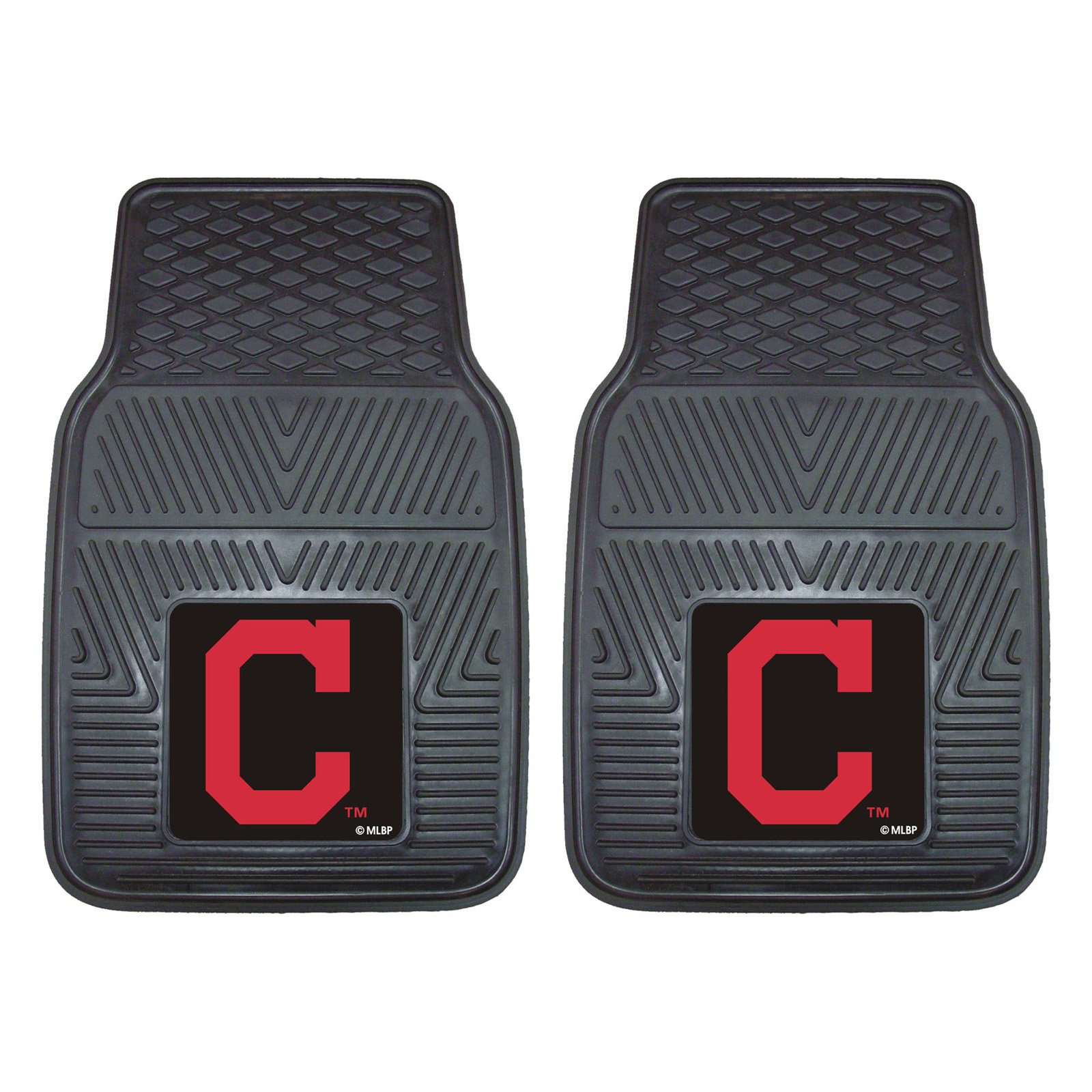 Cleveland Guardians 18 in. X 27 in. 2-Piece Heavy Duty Vinyl Car Mat