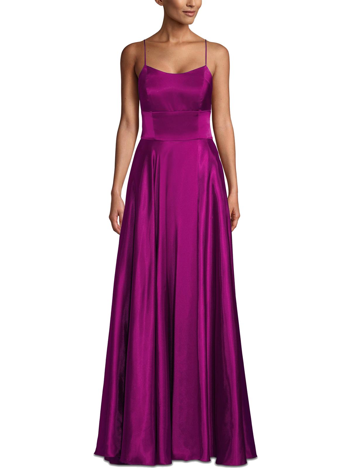 Betsy Adam Women's Dress Purple Size 10P Petite Satin Ball Gown 6678-0302-P - 10P