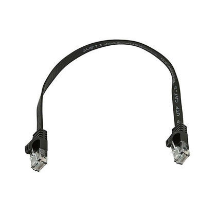 Cat5e Flat  Patch Cable_ 1ft Black thumbnail