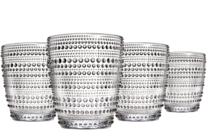 Godinger Mars Modern Vintage Double Old Fashioned Glasses, Set of Four