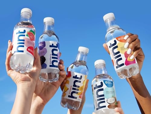 Hint Water Best Sellers Pack, 3 Bottles Each of: Watermelon, Blackberry, Cherry, and Pineapple, Zero Calories, Zero Sugar and Zero Sweeteners, 16 Fl O thumbnail