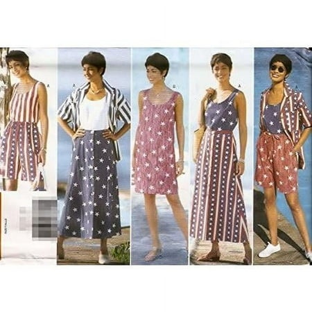 Sewing Pattern 4542 Misses  Shirt  Dress  Top  Skirt & Shorts  Sizes 16 18 20 22