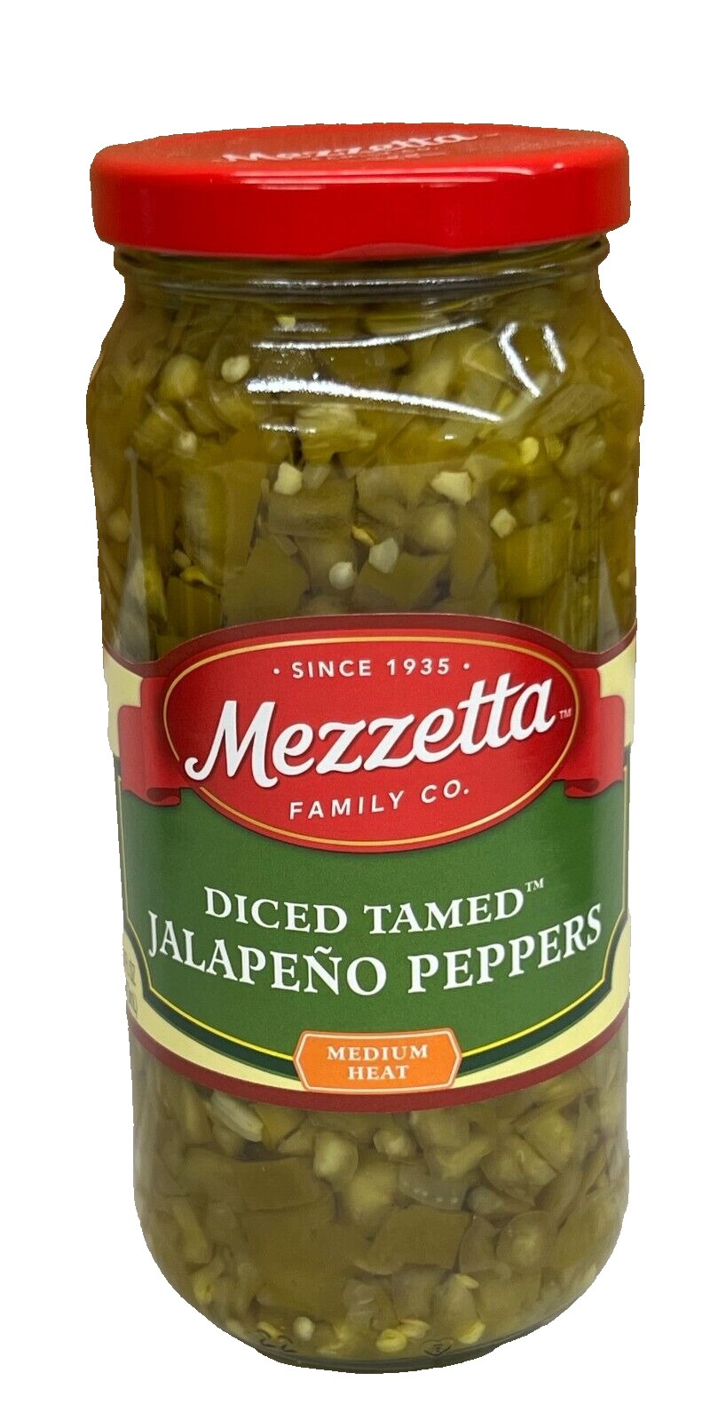 Mezzetta Diced Tamed Medium Heat Jalapeno Peppers 16 Oz