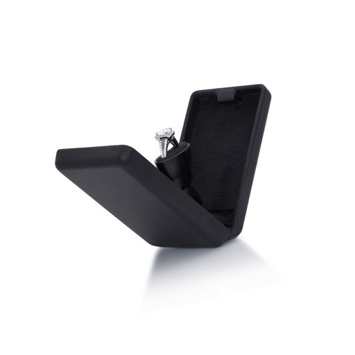 Flat and Slim Pop-the-Question Jewelry Engagement Ring Box with Secret Surprise