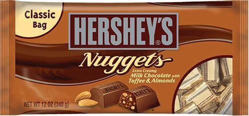 Hershey's Nuggets Milk Chocolate with Toffee & Almonds Candy