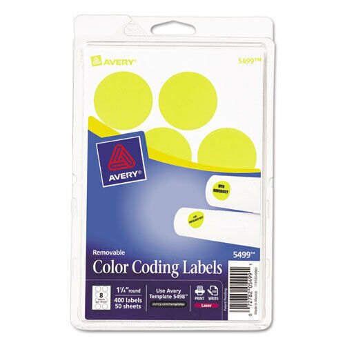 Removable Labels, 1-1/4