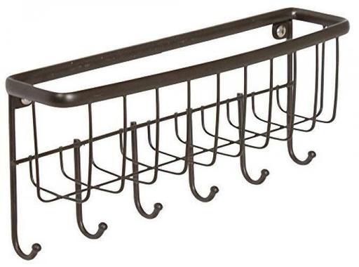 InterDesign Axis Mail Holder and Key Rack - Wall Mounted Letter Organizer 6.