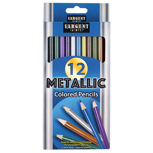 12-Ct. Metallic Coloring Pencil Set