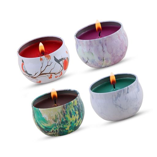 KitchenGynti Scented Candles Gift Set - Lavender, Rose, Tea Tre. Free Shipping