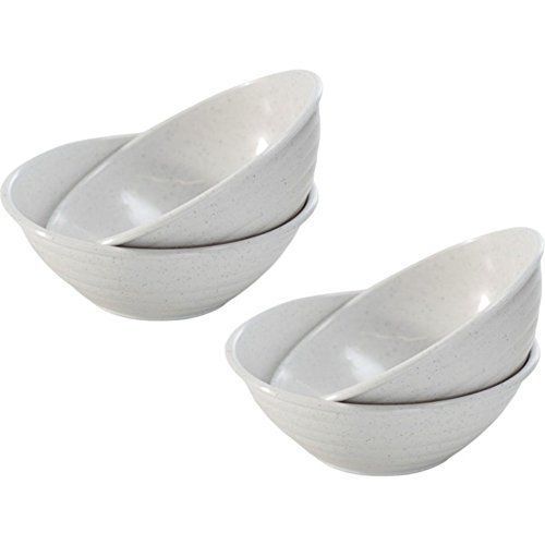 Nordic Ware Microwave Safe Bowls 4 Piece Eco-Friendly Soup or Cereal Bowl Set, N