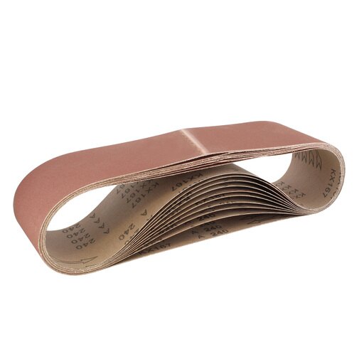 ABN  Belt Sand Paper Aluminum Oxide Sanding Belts 4x36 Inch 240 Grit 10-Pack