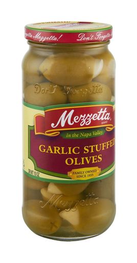 Mezzetta Stuffed Olives, Garlic 10 OZ (Pack 6)