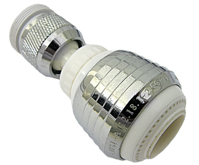 Larsen Supply 09-1229 Swivel Plastic Aerator, Chrome - 0.93 in.