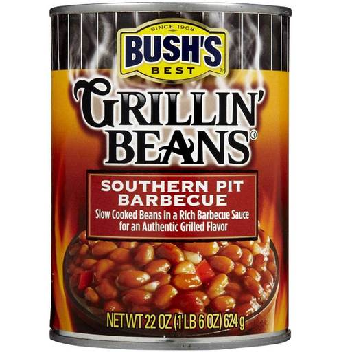 Bushs Best Grillin Beans Southern Pit Barbeque - 22 Oz - Pack of 12