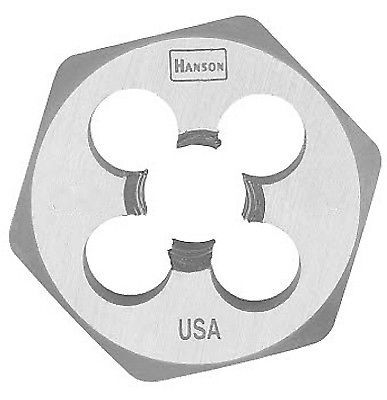 Irwin Tools 9734 Hanson High Carbon Steel Hexagon Metric Die, 8 Mm - 1.25