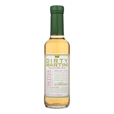 Stirrings Bar Ingredients - Dirty Martini - Case of 6 - 12 Fl Oz.