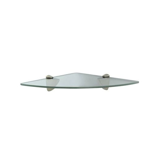 John Sterling Shelf-Made KT-0134-1212SN Glass Corner Shelf Kit, Satin Nickel.