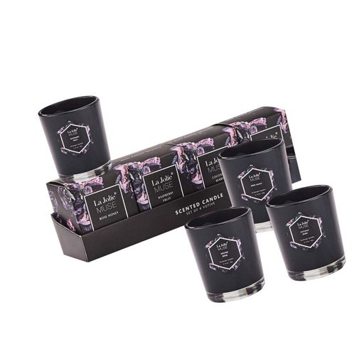 LA JOLIE MUSE Scented Candles Gift Set 4, Natural Wax Votive Candle Coconut B.
