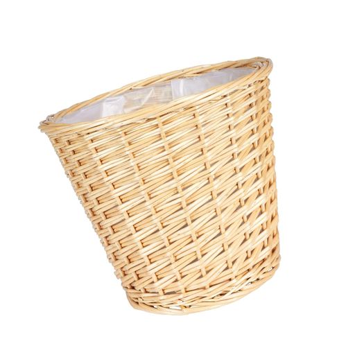 Household Essentials ML-2312 Medium Willow Waste Basket Lite Wi. Free Shipping