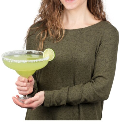 Extra Large Giant Cinco De Mayo Margarita Glass - 34oz - Fits About 3 Typical Ma