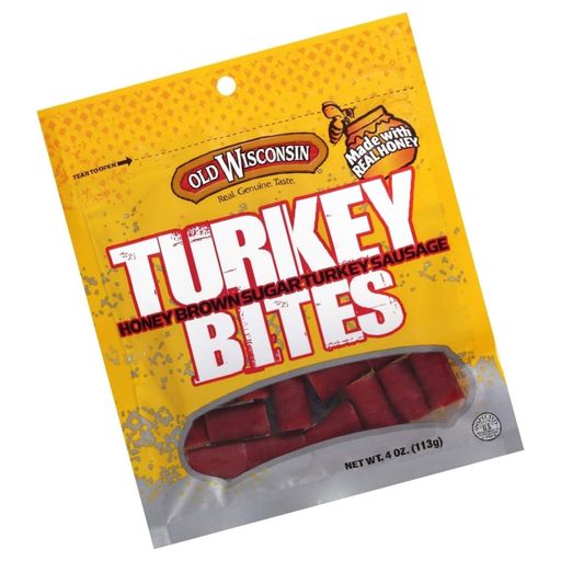 Old Wisconsin Honey Turkey Snack Bites, 4 Ounce (Pack of 12)