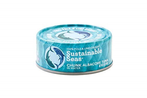 Sustainable Seas, Chunk Albacore Tuna in Water, 5 Ounce Pack of 12