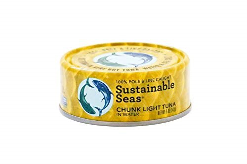 Sustainable Seas, Chunk Light Tuna in Water, 5 Ounce Pack of 12