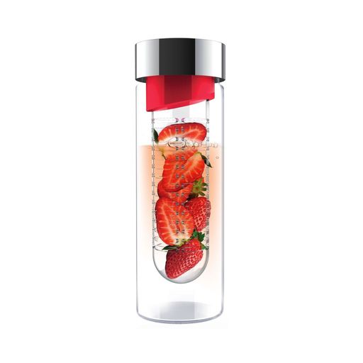 Asobu Flavor It 20 Ounce Glass Water Bottle with Fruit Infuser. Free Shipping