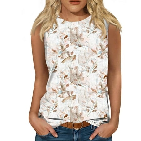 Qwertyu Vintage Floral Print Tees for Women Women S Fashion Casual Round Neck Long Sleeve Printed T-Shirt Top Beige L