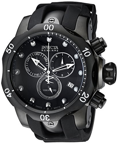 6051 Mens Venom Quartz Chronograph Black Dial Watch with G10.211 Caliber